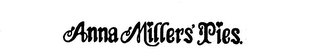 ANNA MILLERS' PIES. logo