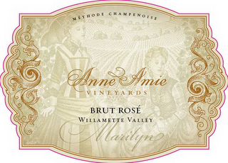 ANNE AMIE VINEYARDS BRUT ROSÉ WILLAMETTE VALLEY MARILYN logo