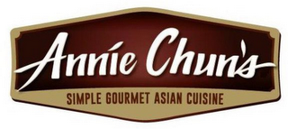 ANNIE CHUN'S SIMPLE GOURMET ASIAN CUISINE logo