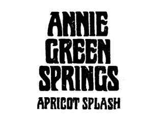 ANNIE GREEN SPRINGS APRICOT SPLASH logo