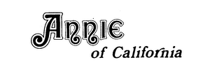 ANNIE OF CALIFORNIA logo