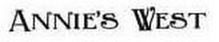 ANNIE'S WEST logo