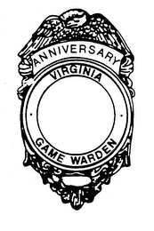 ANNIVERSARY VIRGINIA GAME WARDEN logo