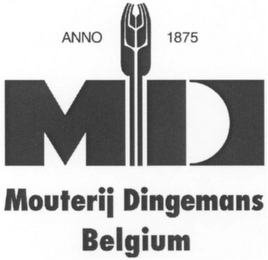 ANNO 1875 MOUTERIJ DINGEMANS BELGIUM logo