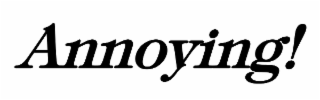 ANNOYING! logo