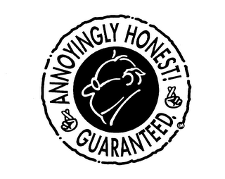 ANNOYINGLY HONEST! GUARANTEED. logo