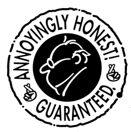 ANNOYINGLY HONEST! GUARANTEED. logo
