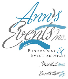 ANN'S EVENTS INC. FUNDRAISING & EVENT SERVICES IDEAS THAT SOAR. EVENTS THAT FLY. logo