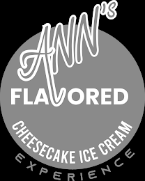 ANN'S FLAVORED CHEESECAKE ICE CREAM EXPERIENCE logo