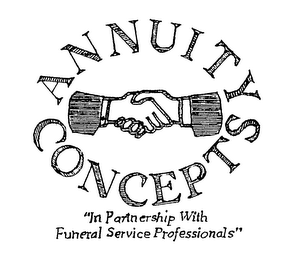 ANNUITY CONCEPTS "IN PARTNERSHIP WITH FUNERAL SERVICE PROFESSIONALS" logo