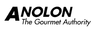 ANOLON, THE GOURMET AUTHORITY logo