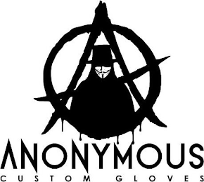 ANONYMOUS CUSTOM GLOVES A logo