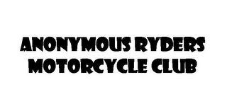 ANONYMOUS RYDERS MOTORCYCLE CLUB logo