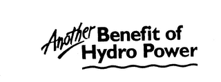 ANOTHER BENEFIT OF HYDRO POWER logo