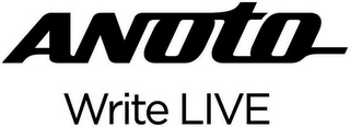 ANOTO WRITE LIVE logo