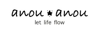 ANOU ANOU LET LIFE FLOW logo