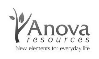 ANOVA RESOURCES NEW ELEMENTS FOR EVERYDAY LIFE logo