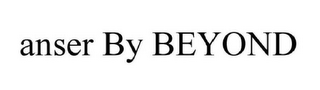 ANSER BY BEYOND logo