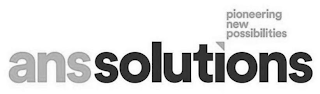 ANSSOLUTIONS PIONEERING NEW POSSIBILITIES logo