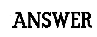 ANSWER logo