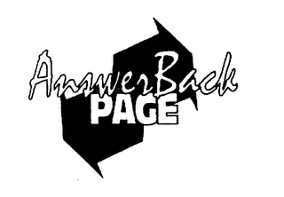 ANSWER BACK PAGE logo