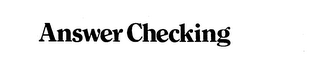 ANSWER CHECKING logo