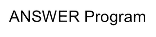 ANSWER PROGRAM logo