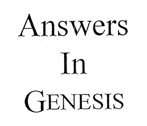 ANSWERS IN GENESIS logo
