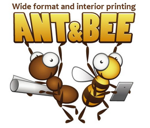 ANT & BEE WIDE FORMAT AND INTERIOR PRINTING logo