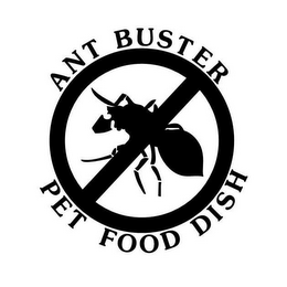 ANT BUSTER PET FOOD DISH logo