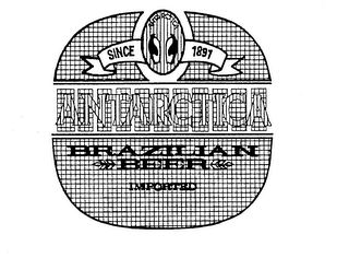 ANTARCTICA SINCE 1891 ANTARCTICA BRAZILIAN BEER IMPORTED logo