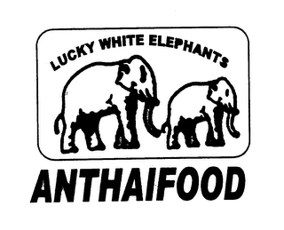ANTHAIFOOD LUCKY WHITE ELEPHANTS logo