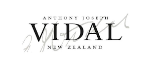 ANTHONY JOSEPH VIDAL NEW ZEALAND  A. J. VIDAL logo