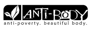 ANTI-BODY ANTI-POVERTY. BEAUTIFUL BODY. logo
