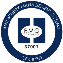 ANTI-BRIBERY MANAGEMENT SYSTEMS CERTIFIED RMG COMPLIANCE 37001 logo