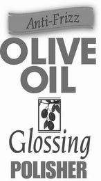 ANTI-FRIZZ OLIVE OIL GLOSSING POLISHER logo