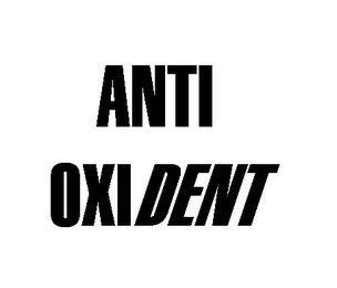 ANTI OXIDENT logo