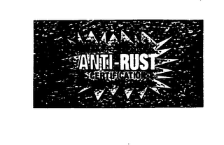 ANTI-RUST CERTIFICATION logo