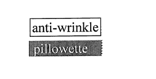 ANTI-WRINKLE PILLOWETTE logo