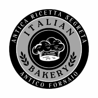 ANTICA RICETTA SEGRETA ITALIAN BAKERY ANTICO FORNAIO logo