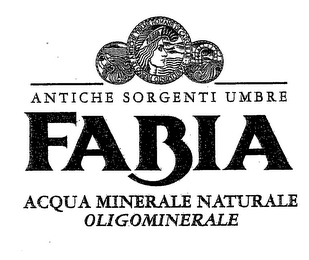 ANTICHE SORGENTI UMBRE FABIA ACQUA MINERALE NATURALE OLIGOMINERALE logo