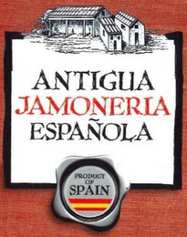 ANTIGUA JAMONERIA ESPAÑOLA PRODUCT OF SPAIN logo