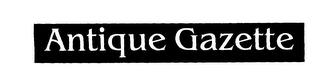 ANTIQUE GAZETTE logo