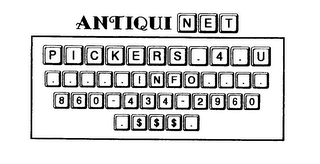 ANTIQUI NET PICKERS 4 U INFO 860 434 2960 $$$ logo