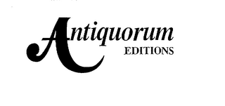 ANTIQUORUM EDITIONS logo