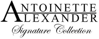 ANTOINETTE ALEXANDER SIGNATURE COLLECTION logo