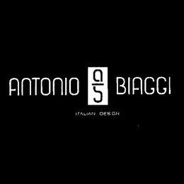 ANTONIO BIAGGI A B ITALIAN DESIGN logo