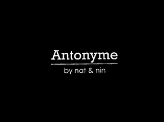 ANTONYME BY NAT & NIN logo