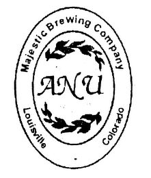 ANU MAJESTIC BREWING COMPANY LOUISVILLE COLORADO logo