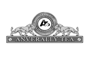 ANVERALLY & SONS (PVT) LTD EXPORTERS OF PURE CEYLON BLACK TEA A&S WWW.ANVERALLY.COM EXPORTERS SINCE 1890 ANVERALLY TEA logo